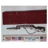 LONG RIFLE LETTER OPENER IN BOX / SHIPPING