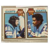 TWO VINTAGE FOOTBALL TRADING CARDS / SHIPPING