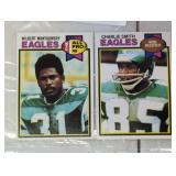 TWO VINTAGE FOOTBALL TRADING CARDS / SHIPPING