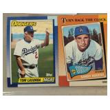 TWO VINTAGE BASEBALL TRADING CARDS / SHIPS