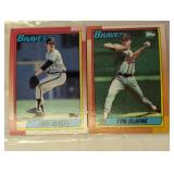 TWO VINTAGE BASEBALL TRADING CARDS / SHIPS