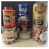 Huge lot Tin Cans / national biscuit Company /More