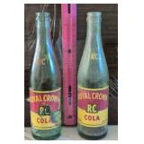 TWO ROYAL CROWN BOTTLES / SALISBURY & ASHEVILLE