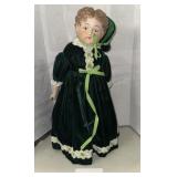 15.5" vintage porcelain doll