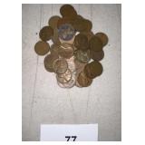 50 MISC. LOT OF WHEAT PENNIES