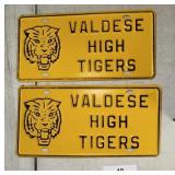 2 Valdese High Tigers license plate