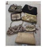 Vintage Lot of 7 Beautiful Purses