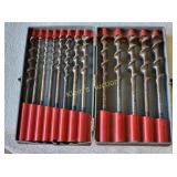 vtg craftsman 13 pcs auger bit set up to 16/16