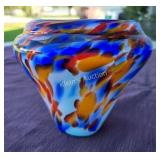 Murano? Glass vase signed mid century modern