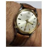 wyler incafex Mens wind up watch mono case Works!