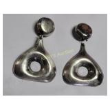 taxco sterling mcm earrings 41 grams