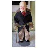 wc fields centennial doll on stand w/tags