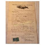 rare 1864 declaration of intention naturalization