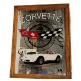 Corvette 25th Anniversary Beer Mirror