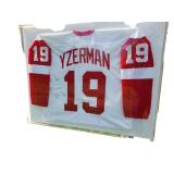 Early Career Steve Yzerman Autographed Detroit Red Wings Hockey Jersey