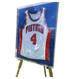 Joe Dumars Detroit Pistons Autographed Basketball Jersey