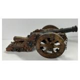 Vintage Civil War Gatlin Gun Decor