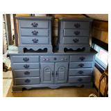 Lot #115 Large Hand Painted Furniture Group