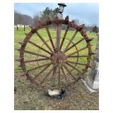 Lot #94 (6) Antique Tractor Wheels