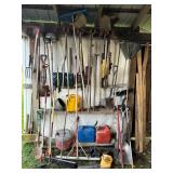 Lot #58 Large Yard Tools Lot