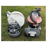 Lot #38 Garage Tool Group- Air Compressor, Tank