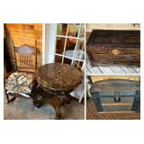 Lot #132 Large Furniture Group incl. 2 Trunks