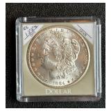 Lot# 49 1884 Carson City Morgan Silver Dollar in case