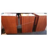 3 ct. Wood Host Stands w/ Wine/Menu Racks