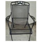 7 ct. Wrought Iron Outdoor Arm Chairs