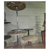 2 ct. 41" High Top Wood Tables & 30.5" Table