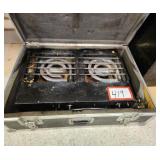 Counter Top Double Burner Propane Stove w/ Case