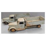 Pair of Structo Pressed Steel Trucks