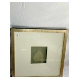 SHADOWBOX RAISED LEAF 2 TONE WOOD FRAME 26.5X26.5