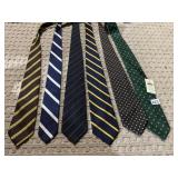 6 NECK TIES INCL. NEW BIRD DOG BAY AND 5 OTHERS