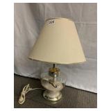20" LAMP WITH CLEAR GLASS BASE WITH SAND,