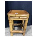 BAMBOO SIDE TABLE/PLANT STAND 20 H X 12W X 10D