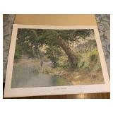 27X21 NORTH ELKHORN MILL POND PLATE 1 LITHOGRAPH