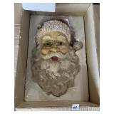 SANTA FACE DECORATION NEW IN BOX