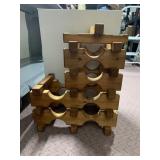 WOODEN PUZZLE WINE RACK