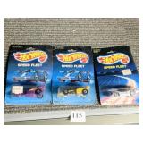 3 NEW HOT WHEELS CARS IN PACKAGE