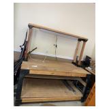 LARGE 2 TIER WORK BENCH SEE PICTURES