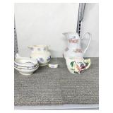 WATER PITCHER, GRAVY BOAT, CREAMER THAMES & IONA