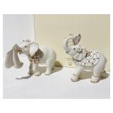 SERENADE OF SPAIN ELEPHANTS 2 PC. SET NIB