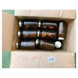 AMBER GLASS BOTTLES, 35 +, 5X2.25