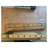 WOOD FOLDING RULER BOXWOOD NO 1380 MADE IN