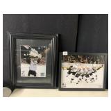 TWO FRAMED OFFICIAL NHL PHOTOS SIDNEY CROSBY &