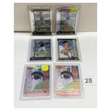 6 PIRATES AND ASTROS CARDS EXCELLENT COND.