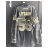 BLACK PENGUINS REEBOK JERSEY XXL LETANG #58