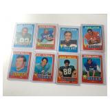 LOT OF 8-1971 TOPPS FOOTBALL - NICE CONDITION