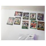 FOOTBALL CARDS, LOT OF 9 DIFFERENT HOF OR FUTURE